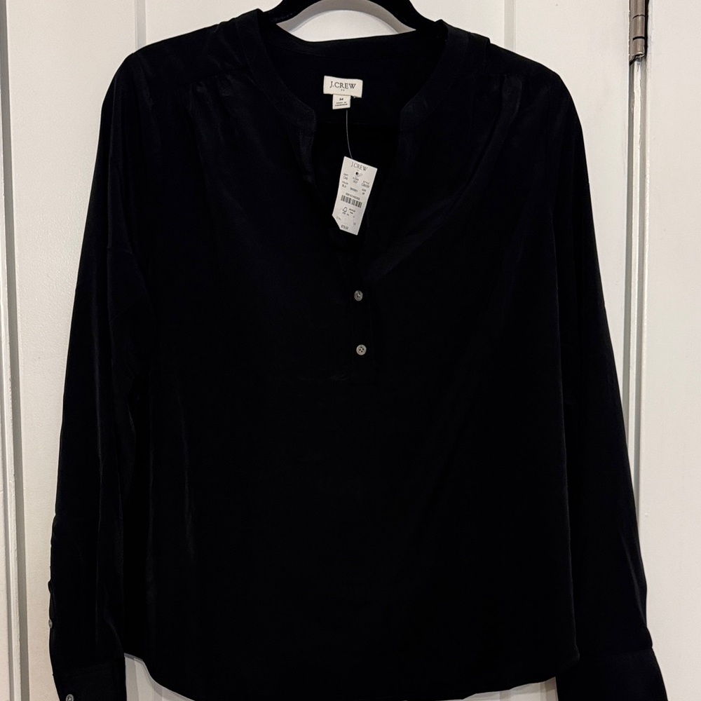 J. Crew Women's Black Blouse